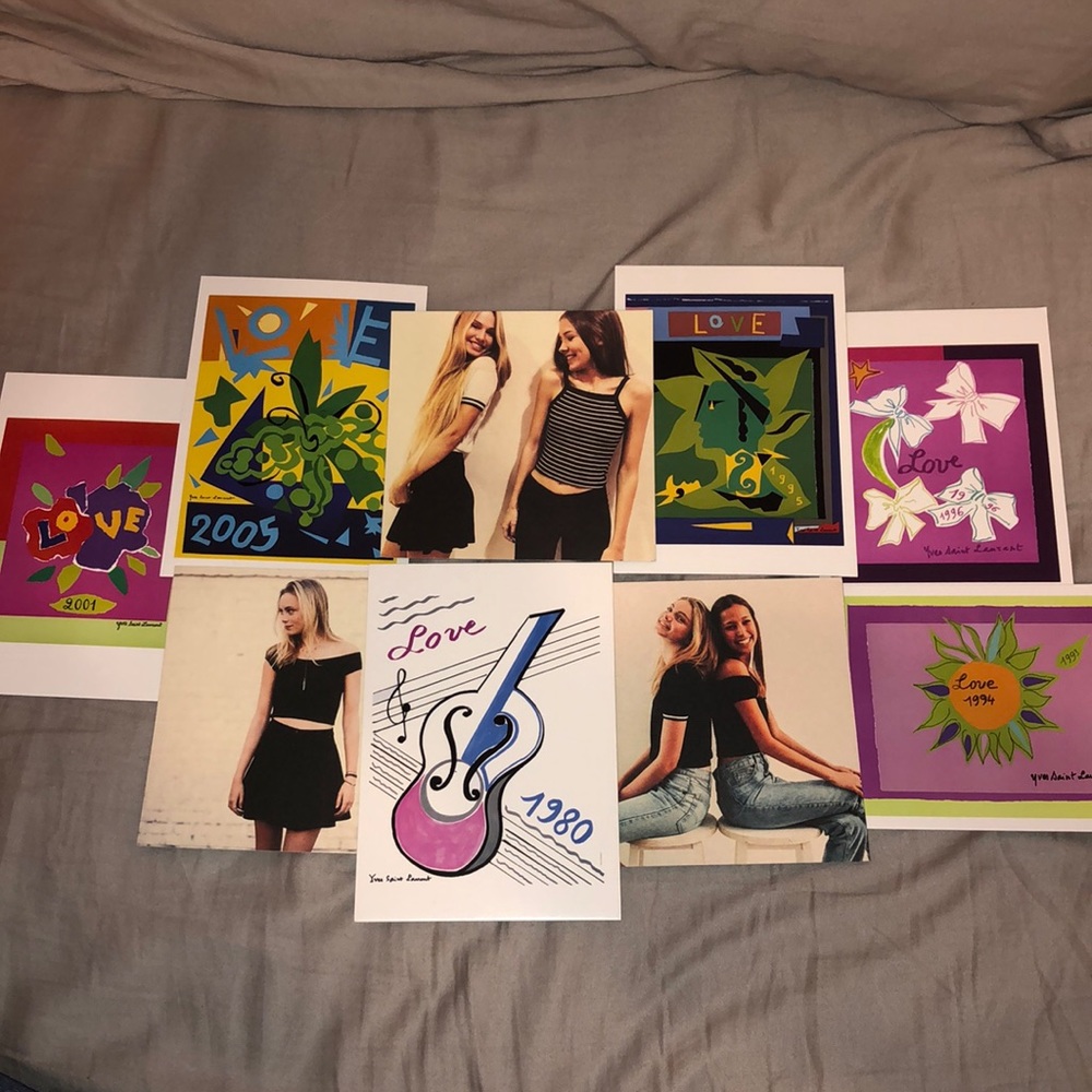 9 brandy Melville & YSL( from Morocco!) postcards
